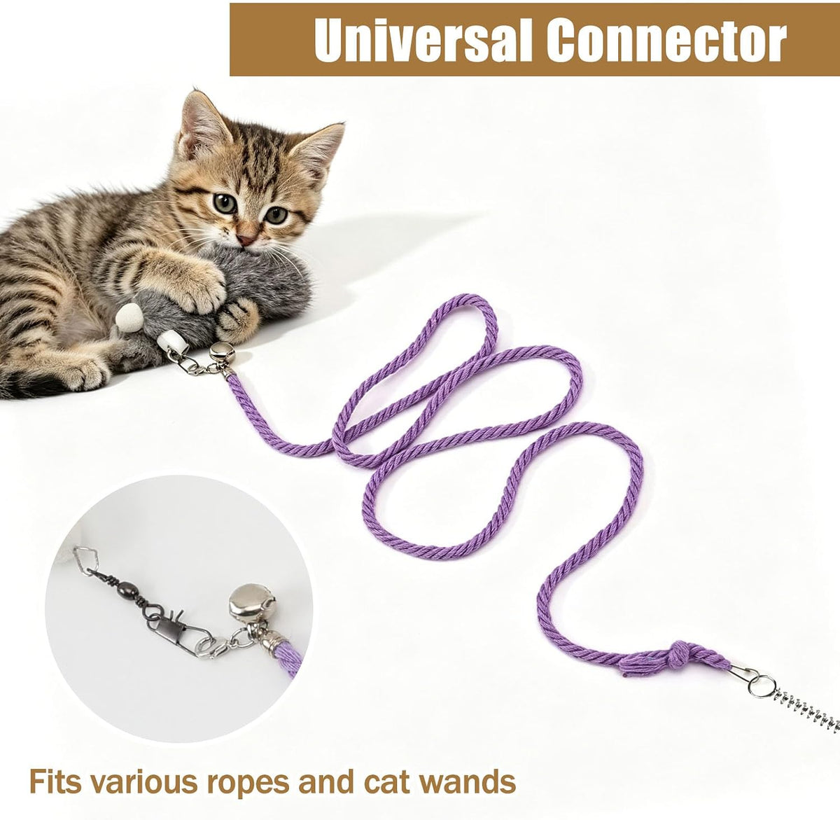 Cat Insect Feather Toys Replacement Cat Toy Wand Refills - Style 10 - image 2