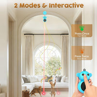 2-in-1 Interactive Laser Pointer Cat Toy & Flying Bird Wand - image 4