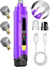 Whisper-Quiet Dog Nail Grinder 50%More Power for Sensitive Dogs - Purple