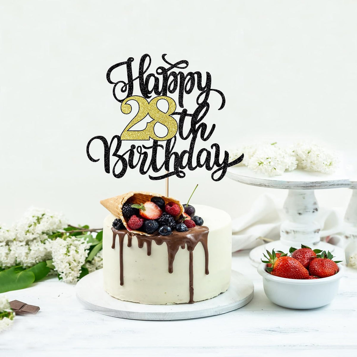 Happy 75th Birthday Cake Topper, 75th Birthday Cake Decorations – Fun for Kids & Family - 28 - image 3
