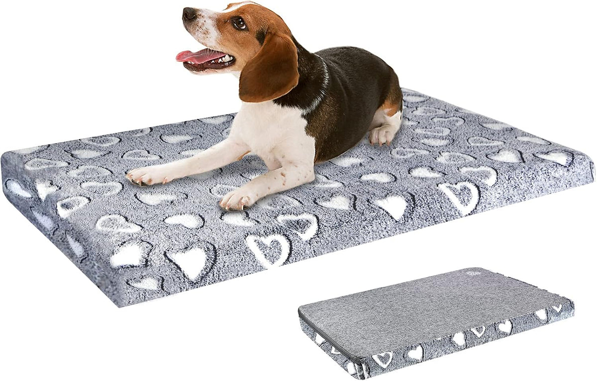 VANKEAN Waterproof Reversible Crate Mat Cool/Warm Washable Joint - L / Grey