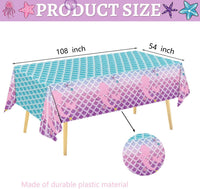 122Pcs Mermaid Birthday Party Decorations Set Mermaid Party Supplies - image 3