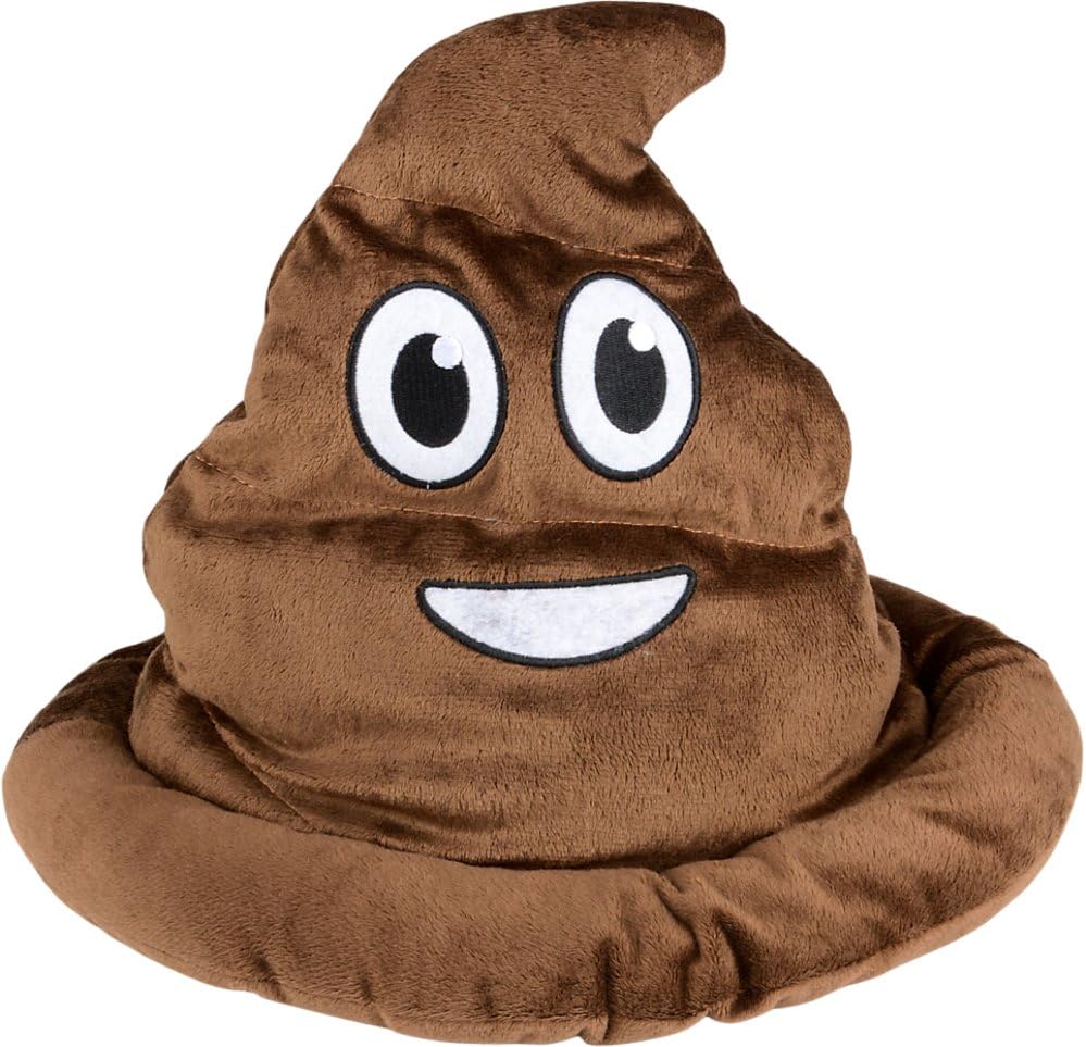 Rhode Island Novelty Brown Emoticon Poop Hat 1 Per Order – Fun for Kids & Family
