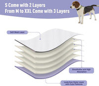 Reusable Dog Diapers Female Washable 3 Pack S Flowers for Heat – Essentials for Dogs - Dark Series / M(12"-15"Waist) / 3 - image 3