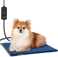 Pecute Pet Heating Pad with Chew Resistant Cord - Adjustable / 17.7"L x 15.7"W x 0.2"Th
