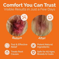 Hot Spot & Itch Relief Skin Cream for Dogs & Cats | Fast & Lasting Relief | Treats the Source | Natural Ingredients & Colloidal Silver | Vet-Recommended | Safe & Non-Toxic | Made in USA (2oz)