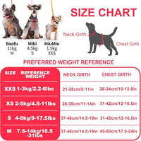 Puppytie No Pull Dog Harness with Multifunction Dog Leash,Soft Adjustable No Choke Escape Proof Pet Harness Vest for Medium Dogs or Large Dogs,Pink,M