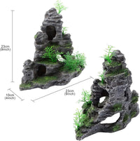 Saim Aquarium Mountain View Stone Ornament - 9x4x9inch-S - image 3
