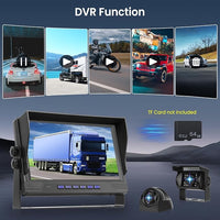 RV Backup Camera System 1080P, Hodozzy 9 Inch 4 Split Screen Monitor System, Waterproof 4 Reverse Cameras Night Vision Reversing Camera Kit for Car Truck/Trailer/Bus Truck/RV, DVR Loop Recording