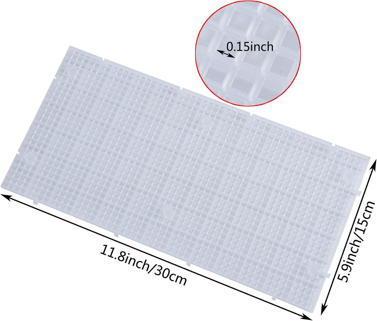 Plastic Grid Divider Tray Egg Crate Louvre Aquarium Fish Tank – Essentials for Fish - 4pcs - image 2