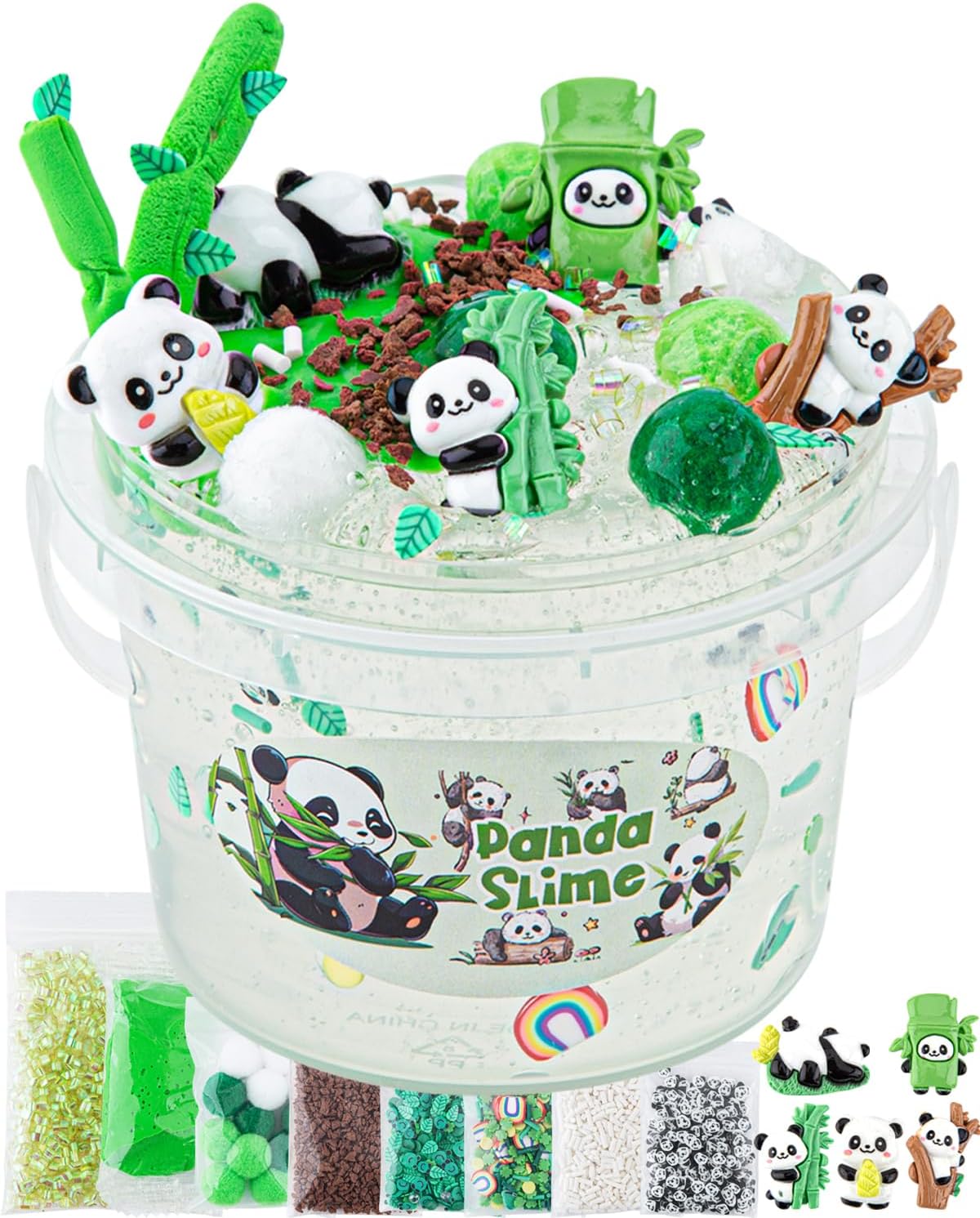 Astronaut Galaxy Slime for Kids, Big Slime Bucket with Clay - Clear Slime