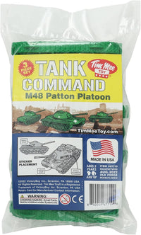 TimMee Toy Tanks for Plastic Army Men, OD Green WW2 3pc - Medium Green - image 4