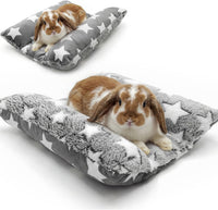 16.5 X 18in Washable Soft Rabbit Bed - Gray-Star