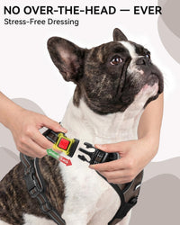 Joytale No Pull Dog Harness & Seat Belt, Easy On 3-Buckle, L - Brown / Large - image 2