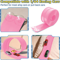 Flex Tracks 15 Ft Starter Set Flexible Race Track for Kids 3+ - Pink - image 2