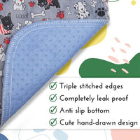 Caldwell's Pet Supply Co. 24x36 Potty Pads, Washable Pee Pads for Dogs, Reusable Pee Pads for Dogs, Puppy Potty Mat, Whelping Rug, Reusable Puppy Mat, Medium (Set of 3)