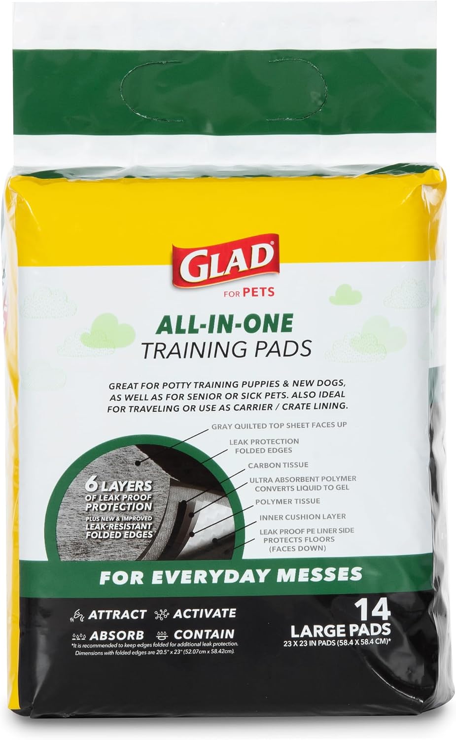 Glad for Pets, Activated Carbon Disposable, Dog Pee Pads - Large / 28 - image 4