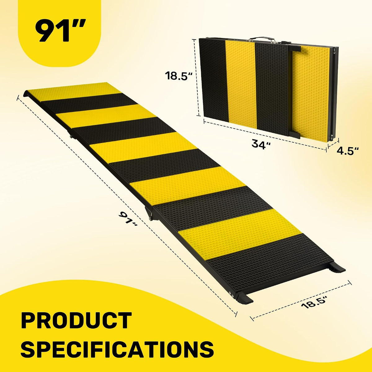 91" Extra Long Dog Ramp for Car SUV Truck - image 2