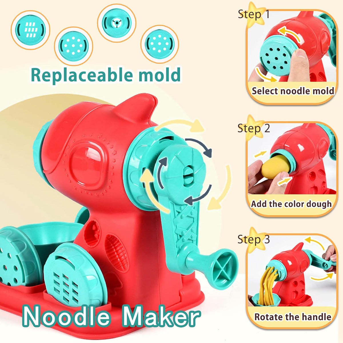 Crelloci 3 in 1 Color Dough Kitchen Creations Set - image 3