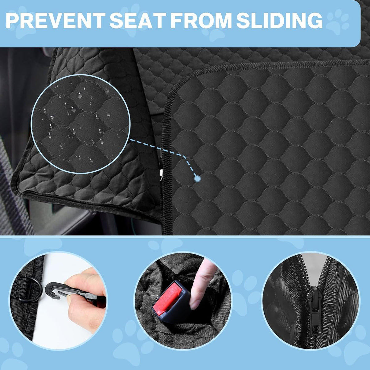Dog Car Seat Cover for Back Seat - image 3