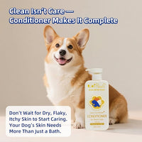 Unipaws Probiotics Dog Shampoo & Conditioner Set for Short-Haired Coats – Itch Relief, Deodorizing & Anti-Shedding for Skin Comfort & Balance with Calendula – EWG Green, Made in Korea, 2×16.9 Fl Oz