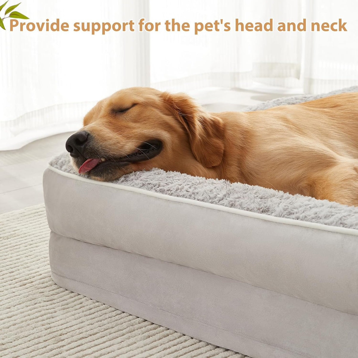 Orthopedic Washable Dog Bed - Silver Grey / 54.0"l x 36.0"w x 7.5"th - image 2
