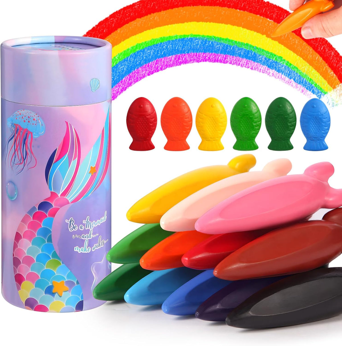 DreamyCandy 24 twistable washable gel crayons for toddlers in a unicorn holder - view 2