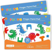 Funto finger paint paper roll, 12 x 400 inch white paper with slide cutter - view 2