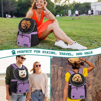 PetAmi Dog Front Carrier Backpack - Medium (15x8x15.5) / Purple - image 3