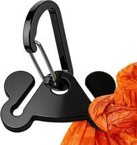 Dog Poop Bag Holder Leash Dogs Waste Bag Clip Dispenser Plastic - 1 Count (Pack of 1) / Black