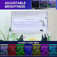 Beginner Betta Fish Tank Aquarium kit Intelligent Timed Shutdown, Seven LED Lights, Adjustable Brightness, High-Transparency Glass, Efficient Filtration Gallon (10 Gallon)