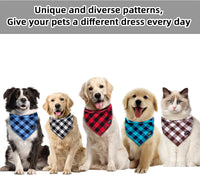 Buffalo Plaid Dog Bandanas Fall Christmas XLarge Scarf 6PCS – Essentials for Dogs - Buffalo Plaid / Small - image 4
