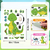 24 Sheets Make a Face Stickers for Kids Toddlers Party Favors Crafts – Fun for Kids & Family - Mixed Animals - image 3