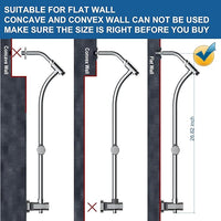 High Pressure Handheld/Rain 82-mode 3-way Shower Head Combo with 25.75" Adjustable Drill-free Stainless Steel Slide Bar, Pet & Tub Power Wash and Anti-clog Nozzles, with 5ft Hose - Polished Chrome