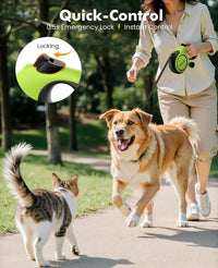 Pecute Heavy Duty Retractable Dog Leash 26ft for Large Dogs – Essentials for Dogs - Green / 26ft| up to 110 lbs - image 4