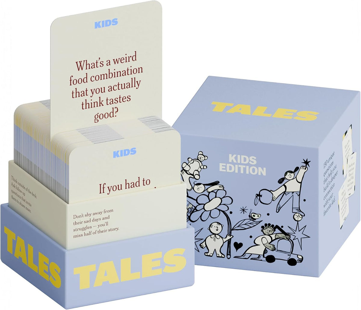 TALES 150 Conversation Cards, Create Meaningful Connections - Kids Edition