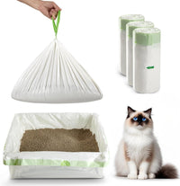 Cat Litter Box Liners Disposal Bags with Tie Handles, Large - image 2