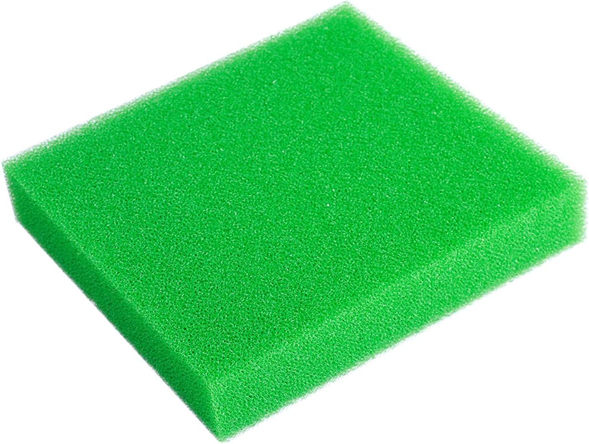 AQUANEAT Aquarium Filter Sponge Open Cell Foam Sheet Bio Sponge - 11" Lx 10.25"W x 2"H / Green