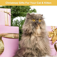 Cat Feather Toys, 14PCS With 2 Slots Super Suction Cup, Detachable 2PCS Wand & 11PCS Replacement Teaser Refills With Bell, Interactive Toy for Indoor Cats Kitten Play Exercise
