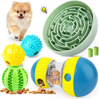 Dog Puzzle Feeder Set with Slow Feeder Bowl & Treat Ball – Essentials for Dogs