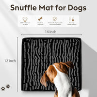 FunFurry Snuffle Mat for Dogs, Dog Puzzle Mat - Black / 14"L x 12"W - image 2