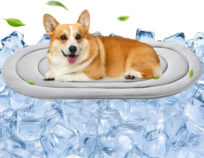 Papettly Pet Dog Cooling Mat 39“x27.5” Reversible Cooling Pad - 35x19 IN