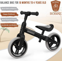 Bobike Toddler Balance Bike Toys for 1 to 4 Year Old Girls Boys - BLACK - image 2