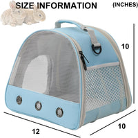 Bearded Dragon Travel Carrier, Lizards Carrier - Blue / Mesh Carrier - image 2