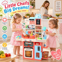 HOLYFUN Kids Kitchen Playset - Pink - image 2
