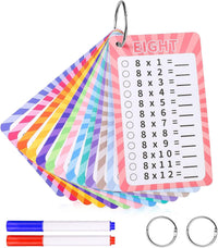 13 Pcs Multiplication Flashcards 0-12 - Multiplication