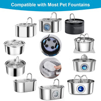 16 Pack Replacement Filters for Cat/Dog Water Fountain - 8 Filters+8 Sponges - image 3