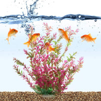 18 Inch Artificial Aquarium Plants – Essentials for Fish - Red - image 2