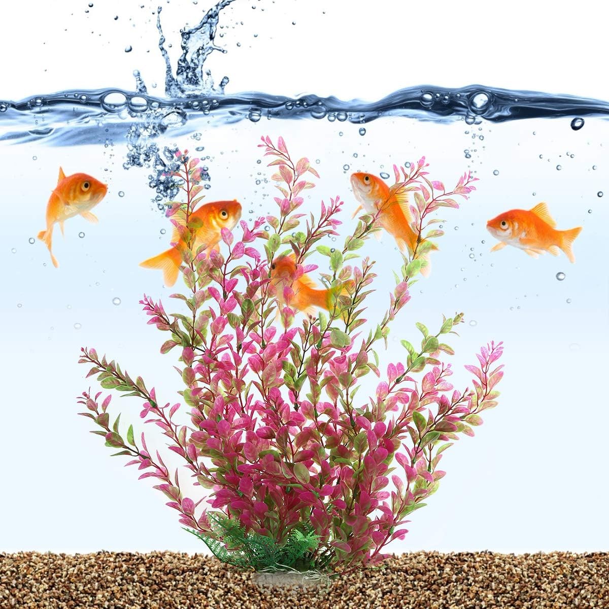 18 Inch Artificial Aquarium Plants – Essentials for Fish - Red - image 2