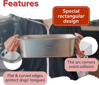 PEDAY 2.64 Gallon Extra Large Dog Water Bowl - 2.64 gallon / Silver Classic - image 3